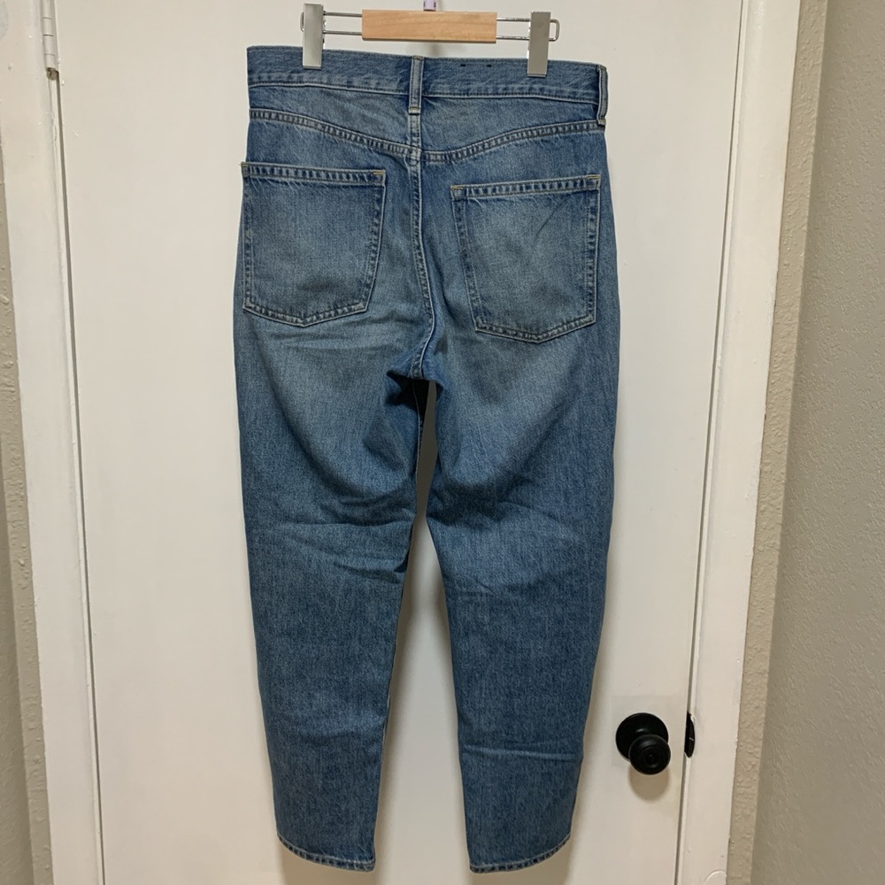 GAP Women's Medium Blue Barrel Leg Jeans - Picture 2 of 5